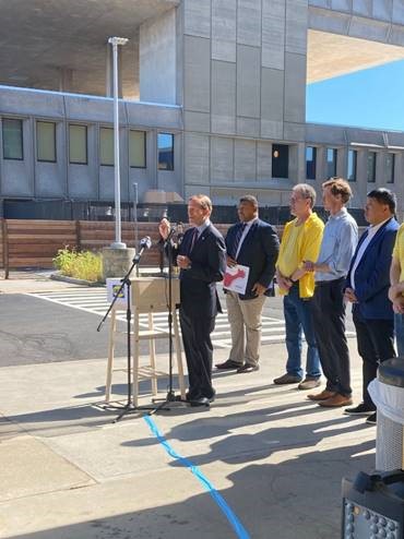 Blumenthal and New Haven Mayor Justin Elicker kicked-off Teacher Appreciation Day at IKEA New Haven. 